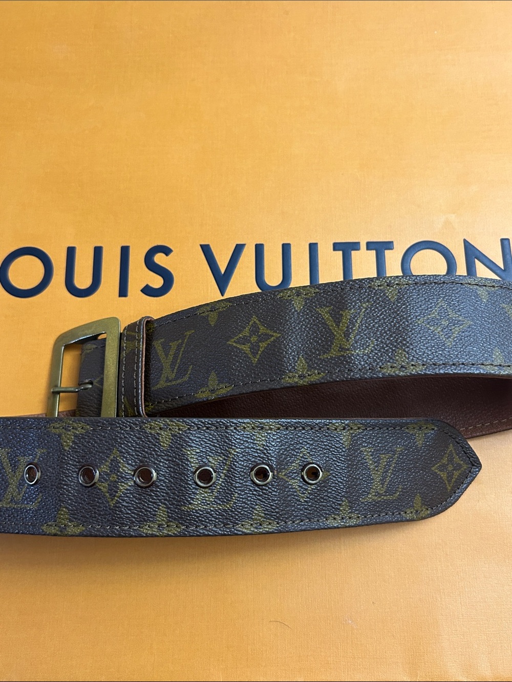 Louis Vuitton Vintage monogrammed wide belt